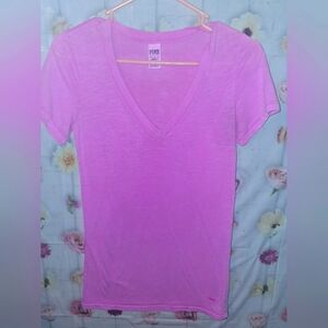 3/$10 Victorias Secret PINK  V-Neck Women's  Sleepwear Tee